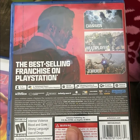 Bundle of 4 ps5 games that include GOW Ragnaron 2k23 and Call of Duty MW3